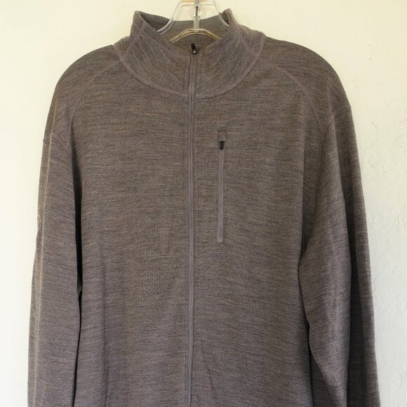 Ibex Men's XL 100% Merino Shak Full-Zip Jacket